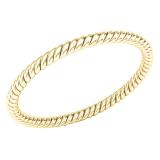 10K Yellow Gold Ladies Bridal Rope Style Wedding Band Ring