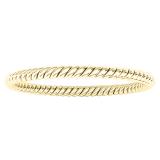 10K Yellow Gold Ladies Bridal Rope Style Wedding Band Ring