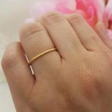 10K Yellow Gold Ladies Bridal Rope Style Wedding Band Ring