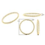 10K Yellow Gold Ladies Bridal Rope Style Wedding Band Ring