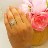 0.75 Carat (ctw) 14K White Gold Princess & Round Diamond Ladies Halo Engagement Ring Set 3/4 CT