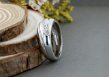 0.25 Carat (ctw) Sterling Silver Round Diamond Men's 7 Stone Wedding Stackable Band 1/4 CT