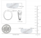 0.25 Carat (ctw) Sterling Silver Round Diamond Men's 7 Stone Wedding Stackable Band 1/4 CT