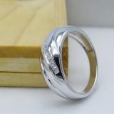 0.25 Carat (ctw) Sterling Silver Round Diamond Men's 7 Stone Wedding Stackable Band 1/4 CT