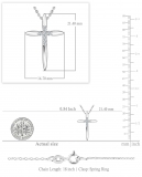 Round White Diamond Elegant Cross Pendant with 18 inch Silver Chain for Women (0.10 ctw, Color I-J, Clarity I1-I2) in 18K White Gold