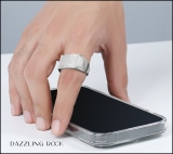 0.45 Carat (ctw) 10K White Gold Round White Diamond Men's Hip Hop Micro Pave Wedding Band 1/2 CT