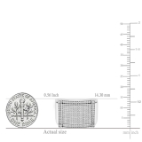 0.45 Carat (ctw) 18K White Gold Round White Diamond Men's Hip Hop Micro Pave Wedding Band 1/2 CT