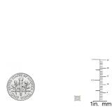 0.10 Carat (ctw) 10K Yellow Gold Round White Diamond Ladies Stud Earrings 1/10 CT