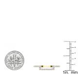 0.30 Carat (ctw) 10K Yellow Gold Round Diamond Ladies Wedding Contour Band Guard Ring 1/4 CT