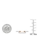 0.30 Carat (ctw) 14K Rose Gold Round Diamond Ladies Wedding Contour Band Guard Ring 1/4 CT