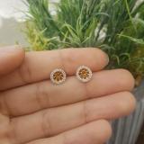0.30 Carat (ctw) Only Jackets 14K Yellow Gold Round Diamond Removable Jackets Stud Earrings 1/3 CT