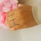 0.20 Carat (ctw) Round White Diamond Ladies Stackable Wedding Band 1/5 CT 18K Yellow Gold