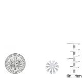 0.30 Carat (ctw) 14K White Gold Round Diamond Removable Jackets For Stud Earrings 1/3 CT