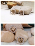 0.30 Carat (ctw) 14K Rose Gold Round Diamond Removable Jackets For Stud Earrings 1/3 CT