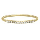 0.06 Carat (Ctw) 18K Yellow Gold Round Diamond Ladies Anniversary Rope Style Wedding Band