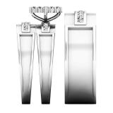 0.50 Carat (ctw) 10K White Gold Round White Diamond Men & Women's Ring Trio Set 1/2 CT