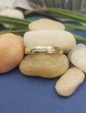 0.08 Carat (ctw) 14K Yellow Gold Round White Diamond Men's Anniversary Wedding Band