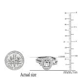 0.18 Carat (ctw) 10K White Gold Round Diamond Ladies Semi Mount Ring Set (No Center Stone)