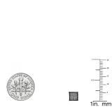 0.15 Carat (ctw) Black Rhodium Plated Sterling Silver Round Diamond Mens Hip Hop Iced Stud Earrings