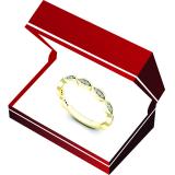 0.15 Carat (ctw) 14K Yellow Gold Round Diamond Ladies Twisted Swirl Style Wedding Band