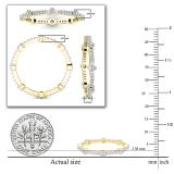 0.25 Carat (ctw) 10K Yellow Gold Round Diamond Ladies Eternity Wedding Stackable Band 1/4 CT