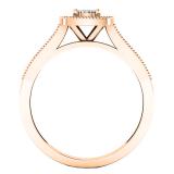 0.25 Carat (ctw) 10K Rose Gold Round Diamond Ladies Vintage Bridal Engagement Ring 1/4 CT