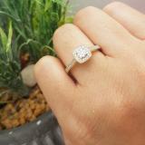 0.25 Carat (ctw) 14K Yellow Gold Round Diamond Ladies Vintage Bridal Engagement Ring 1/4 CT