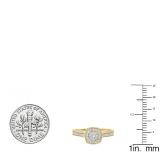 0.25 Carat (ctw) 14K Yellow Gold Round Diamond Ladies Vintage Bridal Engagement Ring 1/4 CT