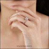 0.30 Carat (ctw) 10K Rose Gold Round Diamond Ladies Bridal Engagement Ring Set 1/3 CT