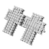 0.50 Carat (ctw) 10K White Gold Round White Diamond Ladies Cross Stud Earrings 1/2 CT