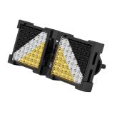 0.35 Carat (ctw) Black Rhodium Plated Sterling Silver Black White & Yellow Diamond Stud Earrings