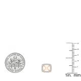 0.25 Carat (ctw) 14K Rose Gold Round White Diamond Removable Jackets For Stud Earrings 1/4 CT