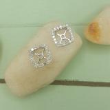 0.25 Carat (ctw) 18K White Gold Round White Diamond Removable Jackets For Stud Earrings 1/4 CT