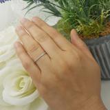 0.10 Carat (ctw) 14K White Gold Round Diamond Ladies Anniversary Stackable Wedding Band