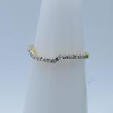 0.15 Carat (ctw) 10K Yellow Gold Round Diamond Ladies Stackable Wedding Contour Band Guard Ring