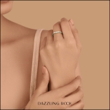 0.24 Carat (ctw) 14K Yellow Gold Round Diamond Ladies Wedding Stackable Band Guard Ring 1/4 CT