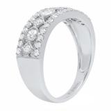 0.75 Carat (ctw) 10K White Gold Round White Diamond Ladies Vintage Stackable Wedding Band