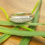 0.20 Carat (ctw) 10K White Gold Round Diamond Ladies Anniversary Wedding Stackable Band 1/5 CT