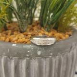 0.20 Carat (ctw) 10K White Gold Round Diamond Ladies Anniversary Wedding Stackable Band 1/5 CT