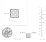 0.10 Carat (ctw) Platinum Plated Sterling Silver Round Diamond Mens Hip Hop Stud Earrings 1/10 CT