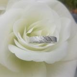 0.05 Carat (ctw) 10K White Gold Round White Diamond Men's Anniversary Wedding Band