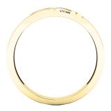 0.05 Carat (ctw) 10K Yellow Gold Round White Diamond Men's Anniversary Wedding Band