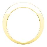 1.25 Carat (ctw) Princess White Diamond Ladies Wedding Stackable Band  1 1/4 CT 14K Yellow Gold