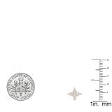 0.50 Carat (ctw) 14K Rose Gold Marquise White Diamond Ladies Stud Earrings 1/2 CT