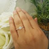 0.40 Carat (ctw) 10K Rose Gold Round White Diamond Ladies Bridal Engagement Ring