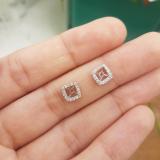 0.15 Carat (ctw) 10K White Gold Round Diamond Removable Jackets For Stud Earrings