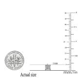 0.25 Carat (ctw) Sterling Silver Round White Diamond Ice Cube Mens Hip Hop Iced Stud Earrings 1/4 CT