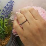 0.20 Carat (ctw) 10K White Gold Round Black Diamond Ladies Swirl Anniversary Wedding Band Stackable Ring 1/5 CT