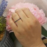 0.20 Carat (ctw) 10K White Gold Round Black Diamond Ladies Swirl Anniversary Wedding Band Stackable Ring 1/5 CT