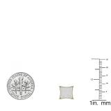 0.30 Carat (ctw) 18K Yellow Gold Plated Sterling Silver Round Diamond Mens Stud Earrings 1/3 CT